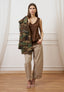 Blusa smanicata in raso di viscosa - MARRONE