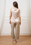 Blusa smanicata in raso di viscosa - CIPRIA