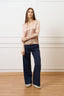 Blusa in raso con scollo a v - CIPRIA