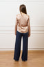 Blusa in raso con scollo a v - CIPRIA