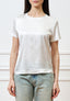 Blusa in raso di viscosa - AVORIO