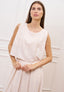 Blusa crop smanicata in viscosa - AVORIO