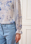 Blusa fantasia con polso volant - AVORIO/AVIO