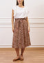 Blusa con maniche arricciate - BIANCO