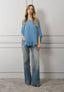 Blusa a mantella con top