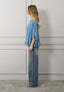 Blusa a mantella con top