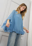 Blusa a mantella con top