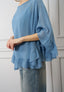 Blusa a mantella con top