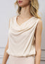 Blusa collo drappeggiato