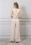 Blusa collo drappeggiato