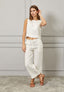 Blusa crop smanicata