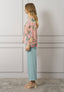 Blusa faldone stampa floreale