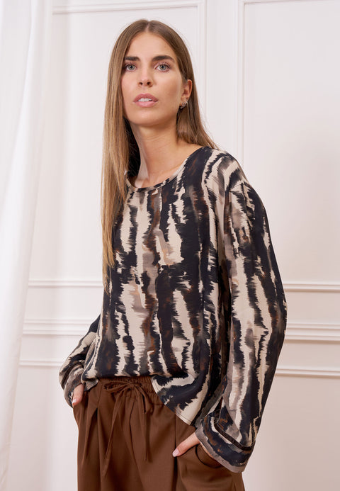 Blusa fantasia dettagli polsi