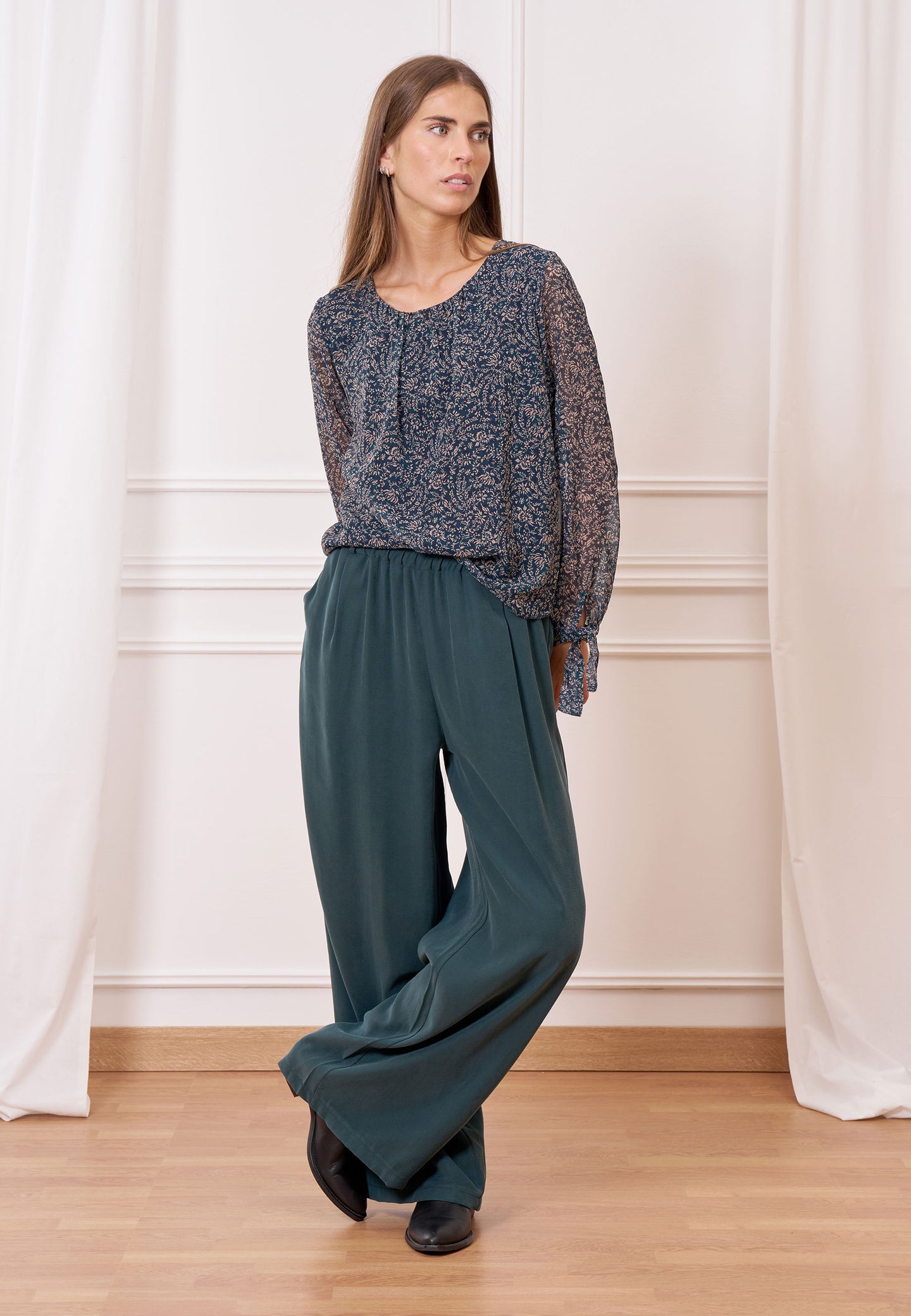 Blusa fantasia fiocchi maniche