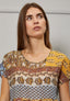 Blusa fantasia patchwork