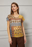 Blusa fantasia patchwork