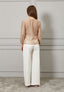 Blusa in mussola con fusciacca