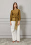 Blusa in mussola con fusciacca