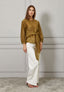 Blusa in mussola con fusciacca