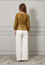 Blusa in mussola con fusciacca