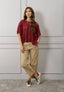 Blusa in pizzo punte laterali