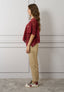Blusa in pizzo punte laterali