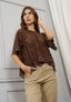 Blusa in pizzo punte laterali
