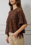 Blusa in pizzo punte laterali