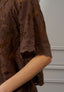 Blusa in pizzo punte laterali