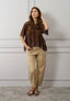 Blusa in pizzo punte laterali