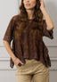 Blusa in pizzo punte laterali
