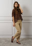 Blusa in pizzo punte laterali