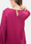 Blusa con sfrangiature frontali