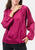 Blusa con sfrangiature frontali