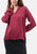 Blusa in raso di viscosa scollo a v