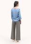 Long wales trousers with pleats