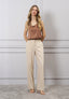 Blusa in raso smanicata