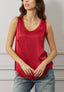 Blusa in raso smanicata
