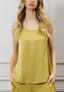 Blusa in raso smanicata