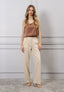 Blusa in raso smanicata