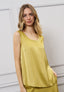 Blusa in raso smanicata