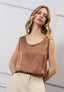 Blusa in raso smanicata