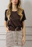 Blusa raso girocollo
