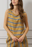 Blusa righe scollo dietro