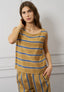 Blusa righe scollo dietro