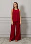 Blusa smanicata scollo sul retro
