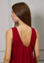 Blusa smanicata scollo sul retro