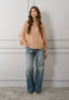 Blusa velata con top e rouches
