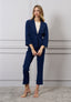 Pantalone dritto zip laterale
