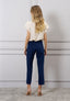 Blusa lurex maniche petalo